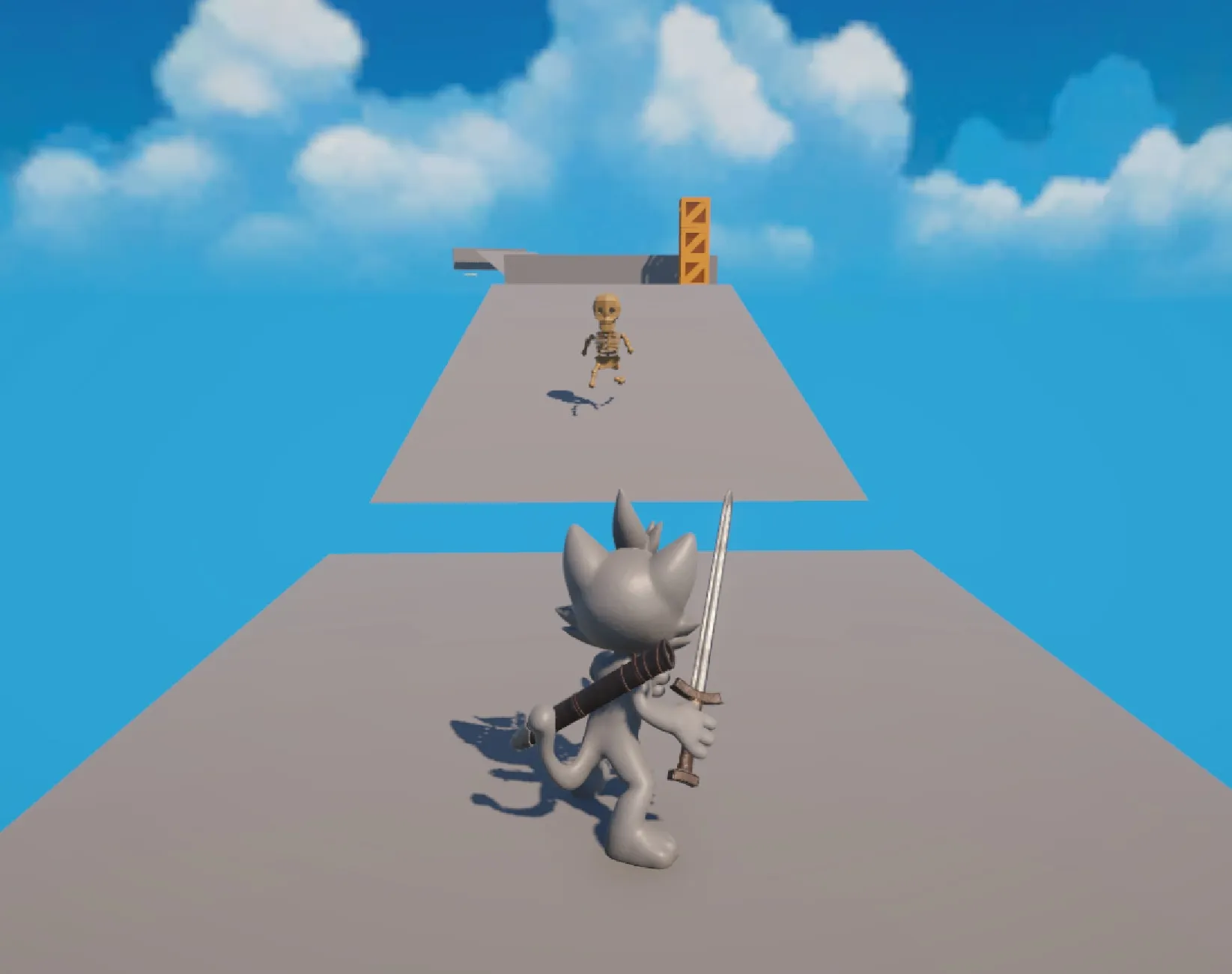 KIT facing down an enemy