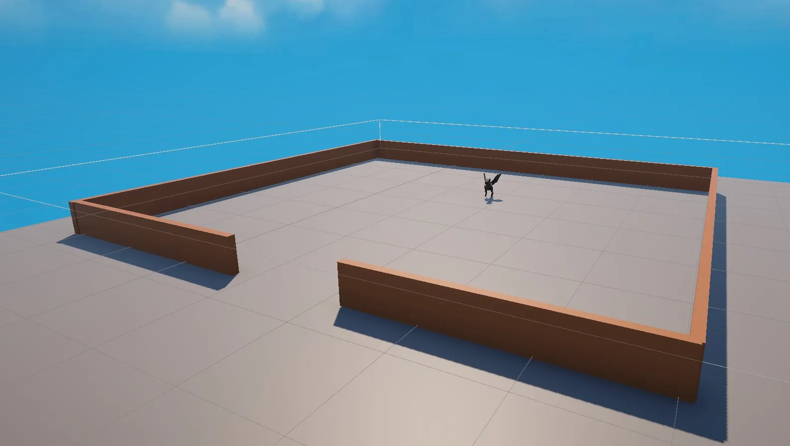 The prototype garden area