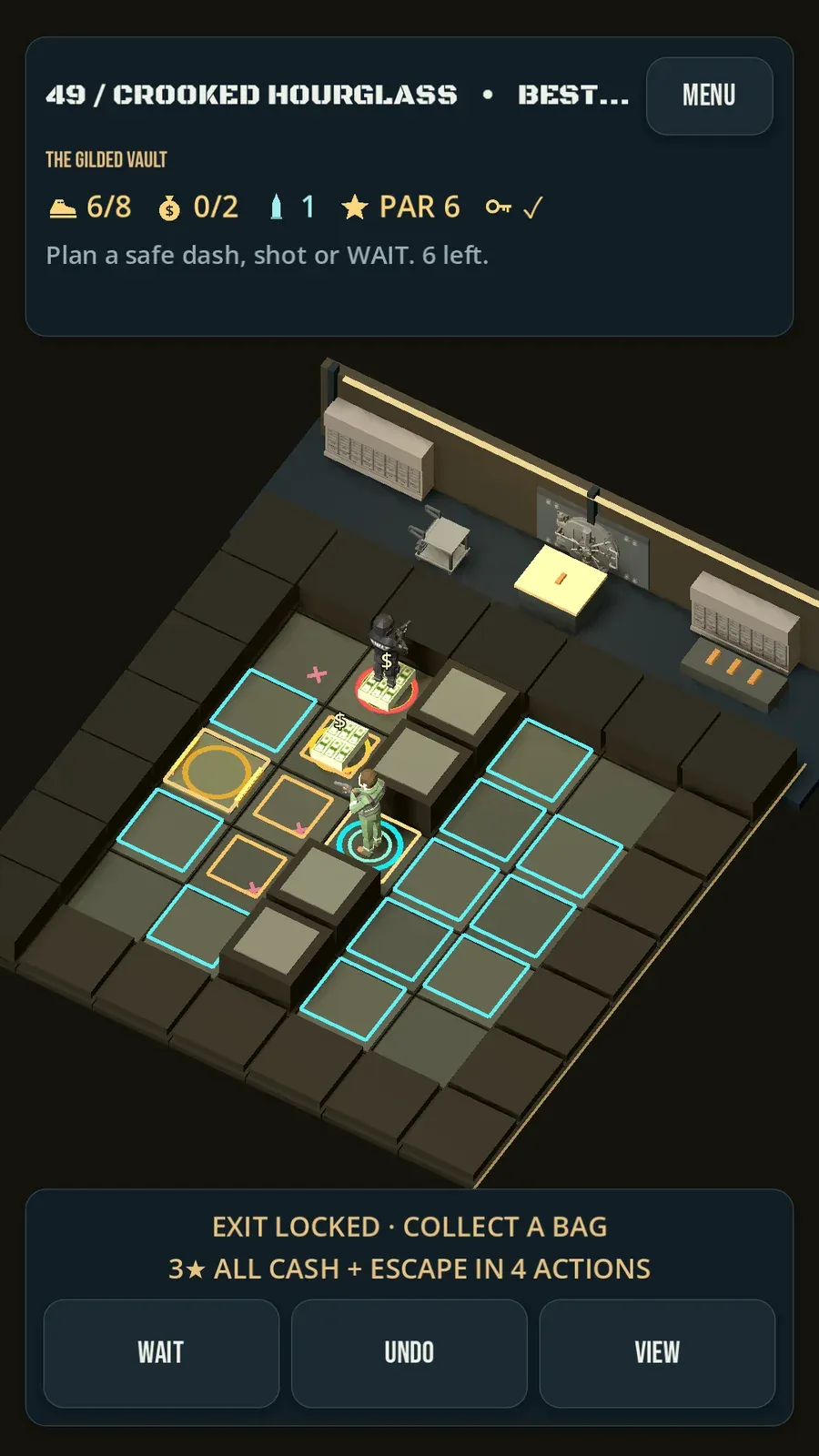 Planning a move in The One Bullet Job